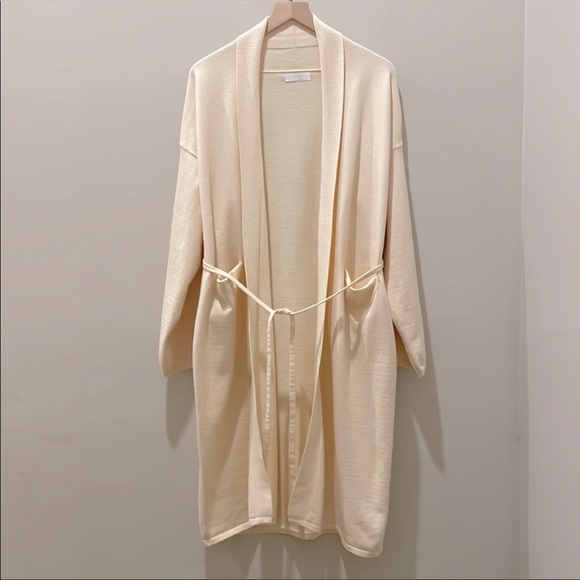 OAK + FORT Sweaters - Oak + Fort Long Cardigan Cream-size Large